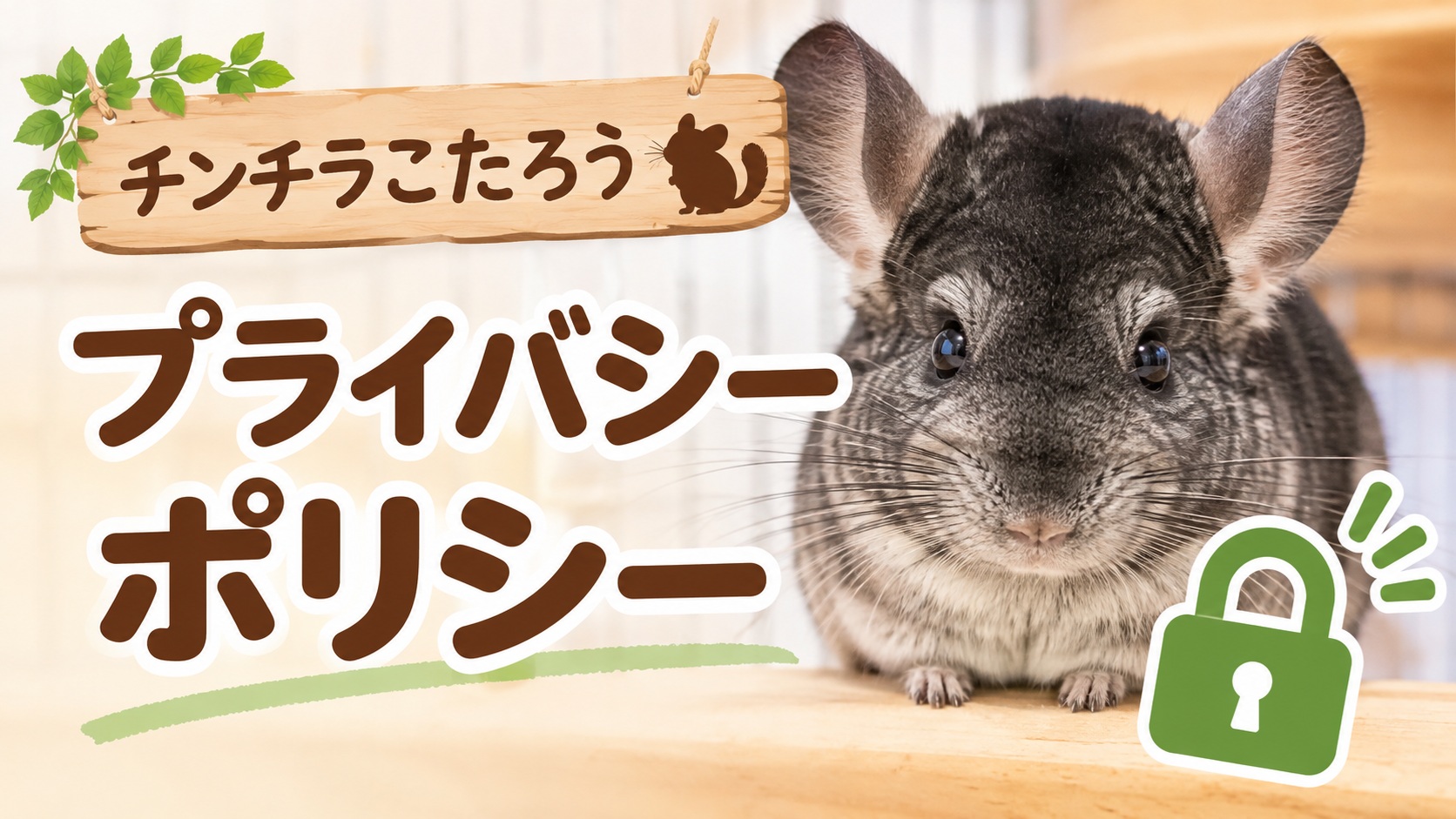 チンチラこたろうブログのプライバシーポリシー